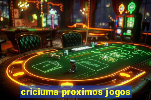 criciuma proximos jogos